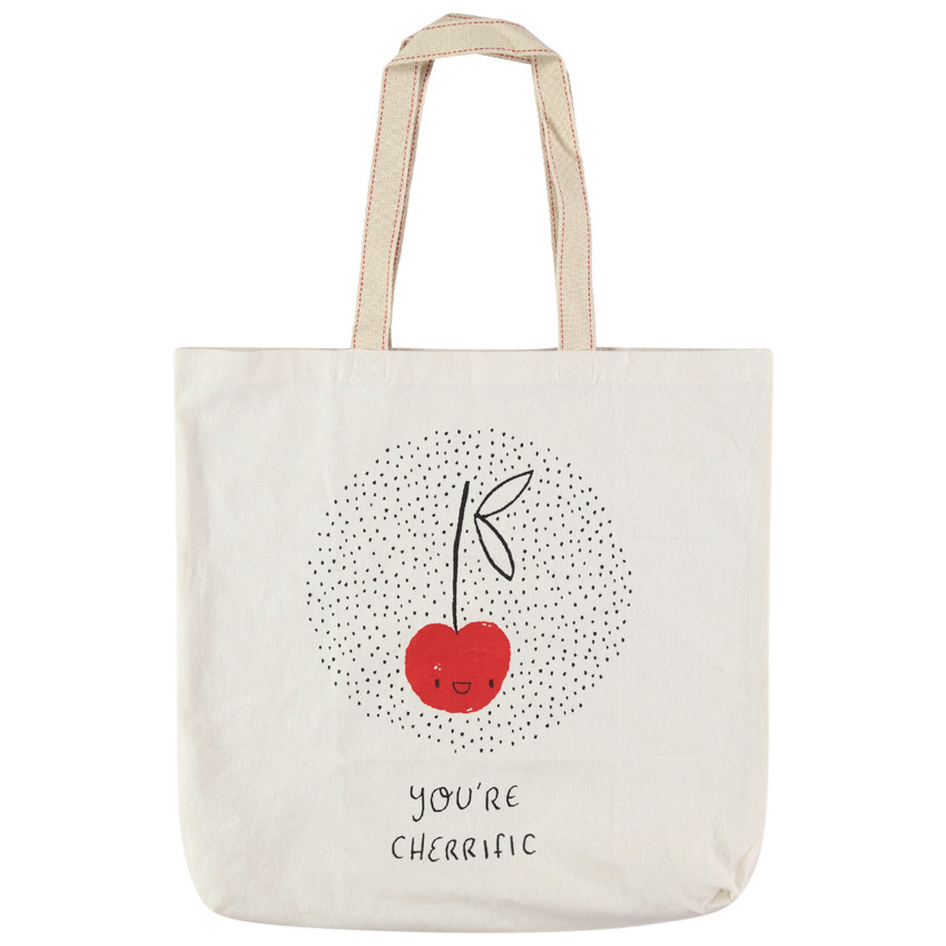 Tote Bag en coton recyclé avec imprimés fantaisie