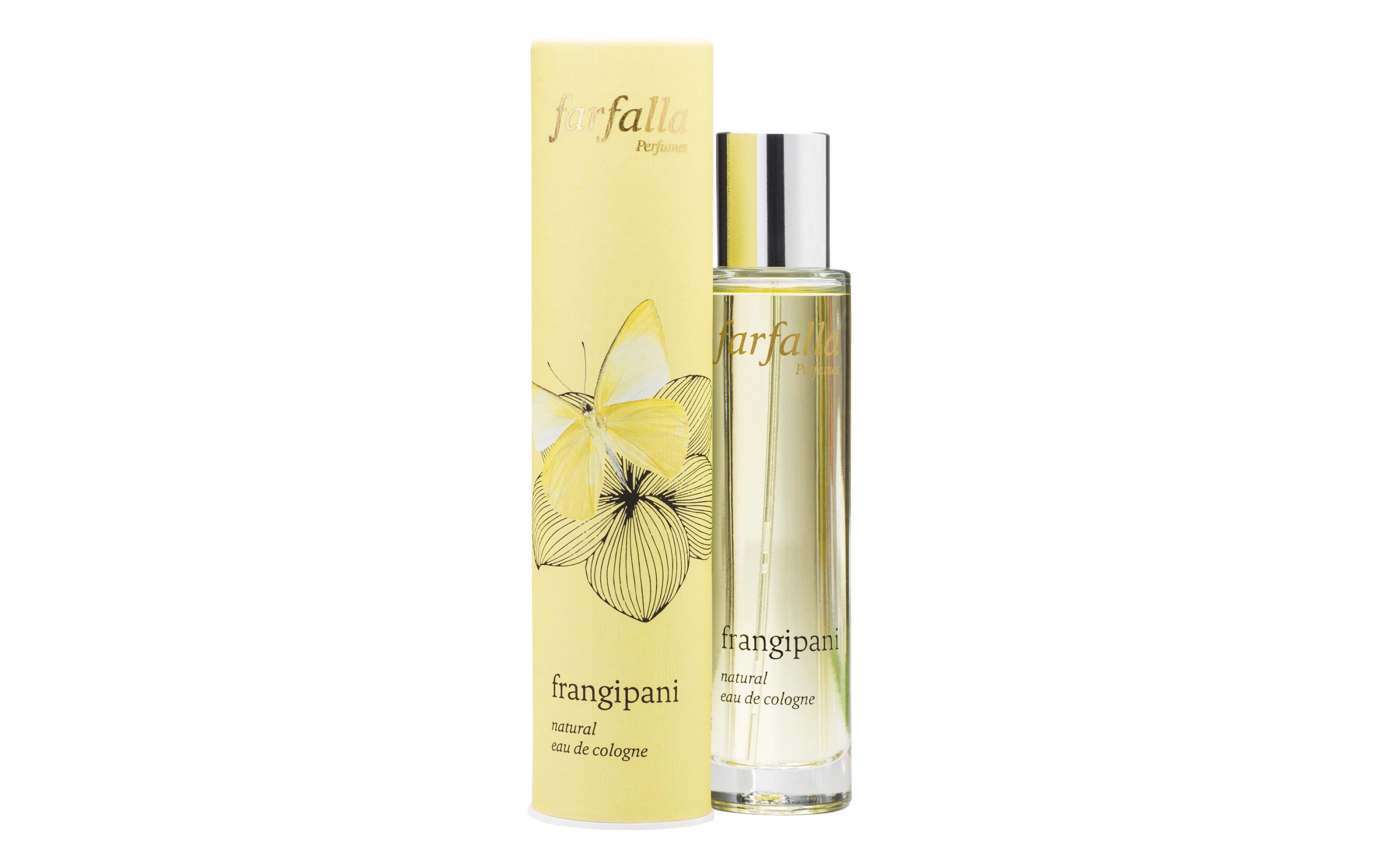 Eau de Cologne Frangipani 50 mlNatürliches Eau de Cologne mit sanftem Duft