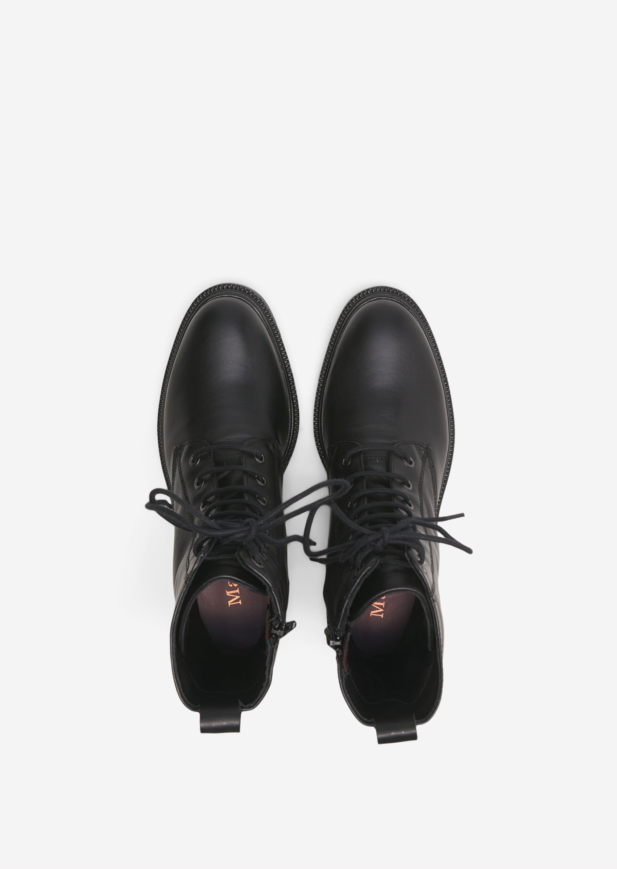 Schnürstiefel mit Innenzipper