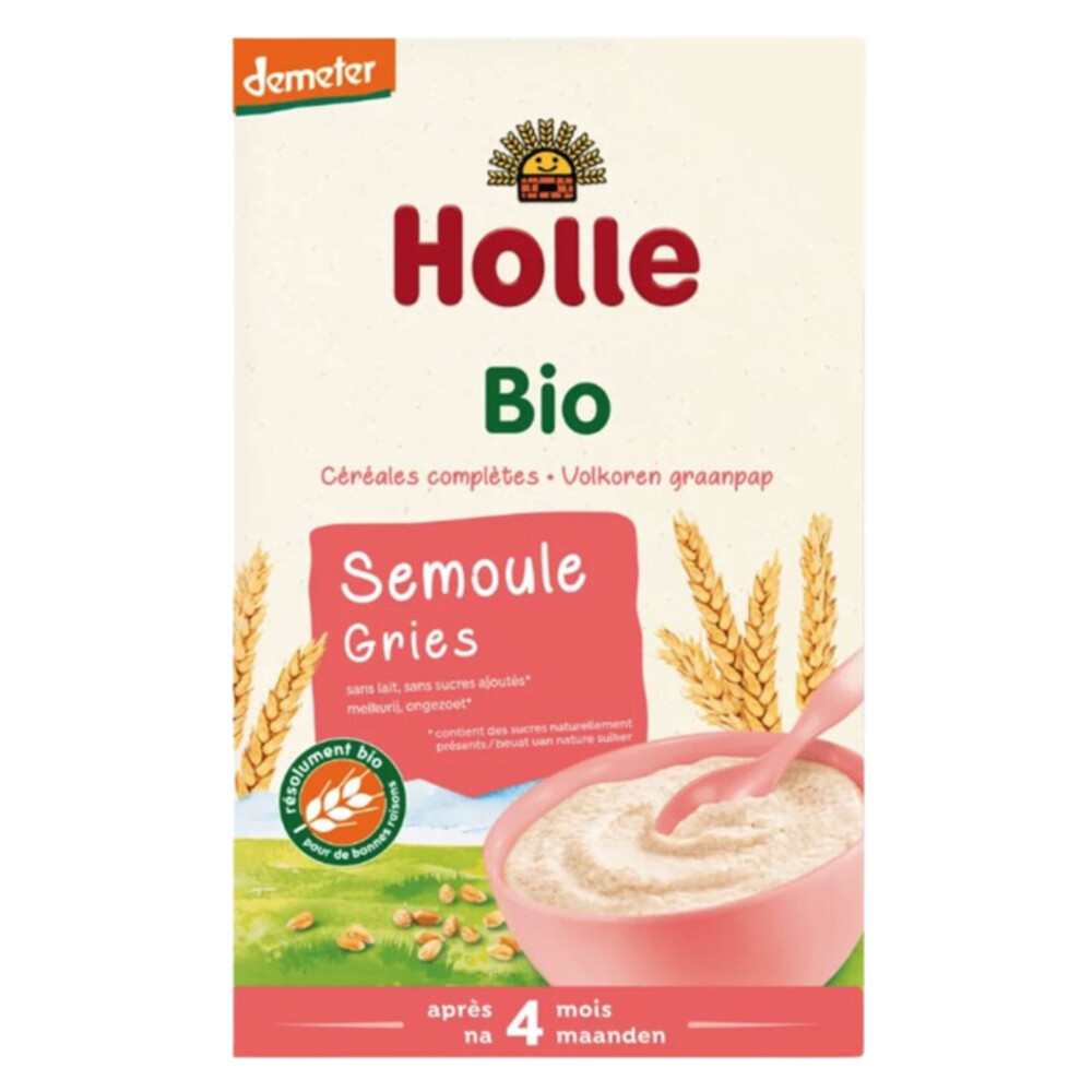 Holle Bio Volkoren Graanpap Gries250 gr