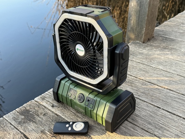 Ventilateur rechargeable Holdcarp (Avec 20000mAh Powerbank)