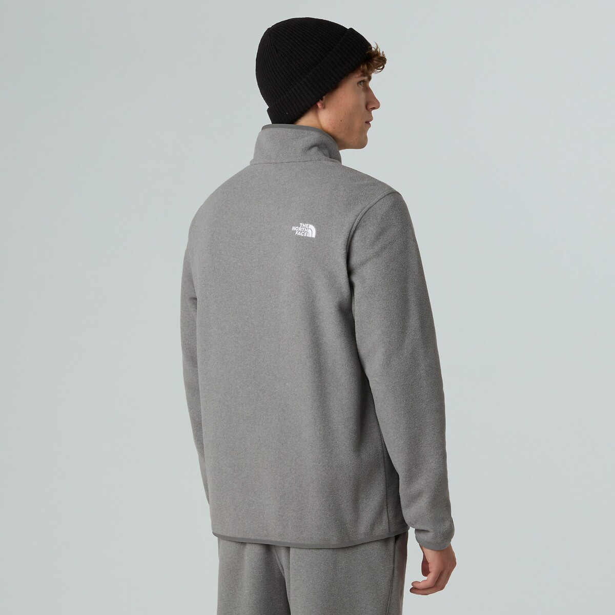 THE NORTH FACE<br>Suéter de lã com meio zíper, gola alta e logotipo