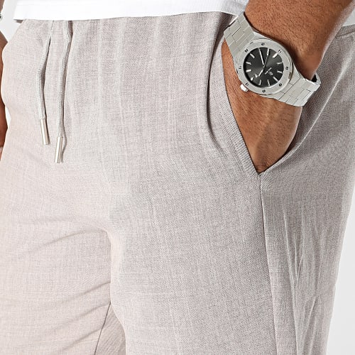 Pantalon Chino Violet Pâle Chiné
