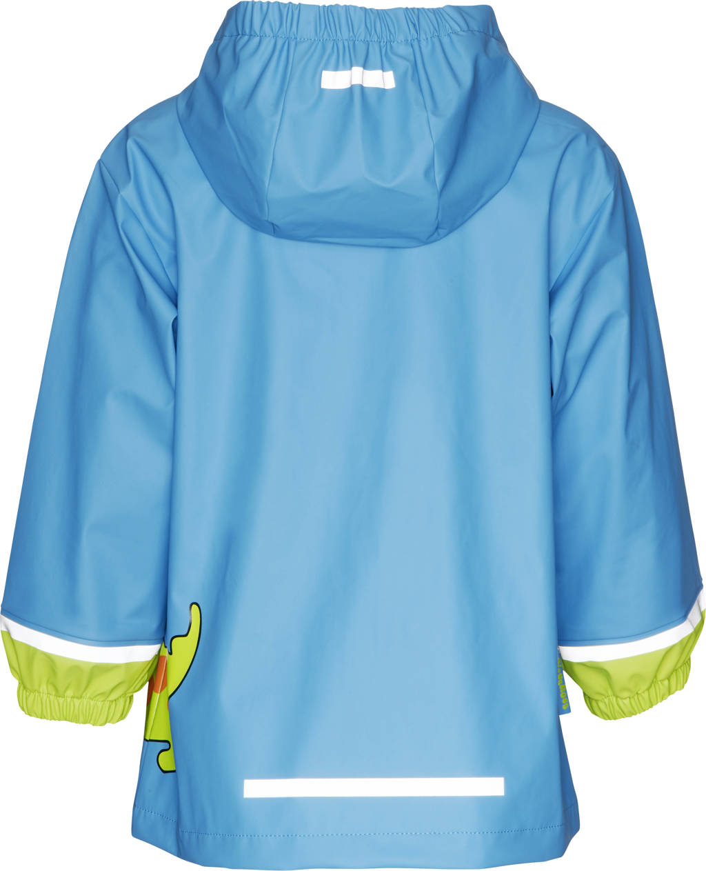 Playshoes regenjas Crocodile lichtblauw/groen