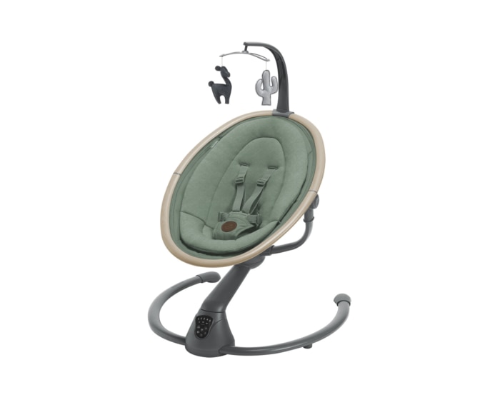 Cassia Elektrische Schaukel 0 - 6 M   0 - 9 kg    Automatische Bewegungserkennung  |    Um 360° drehbarer Sitz  |    12 beruhigende Melodien  |    Besonders geringes Gewicht |