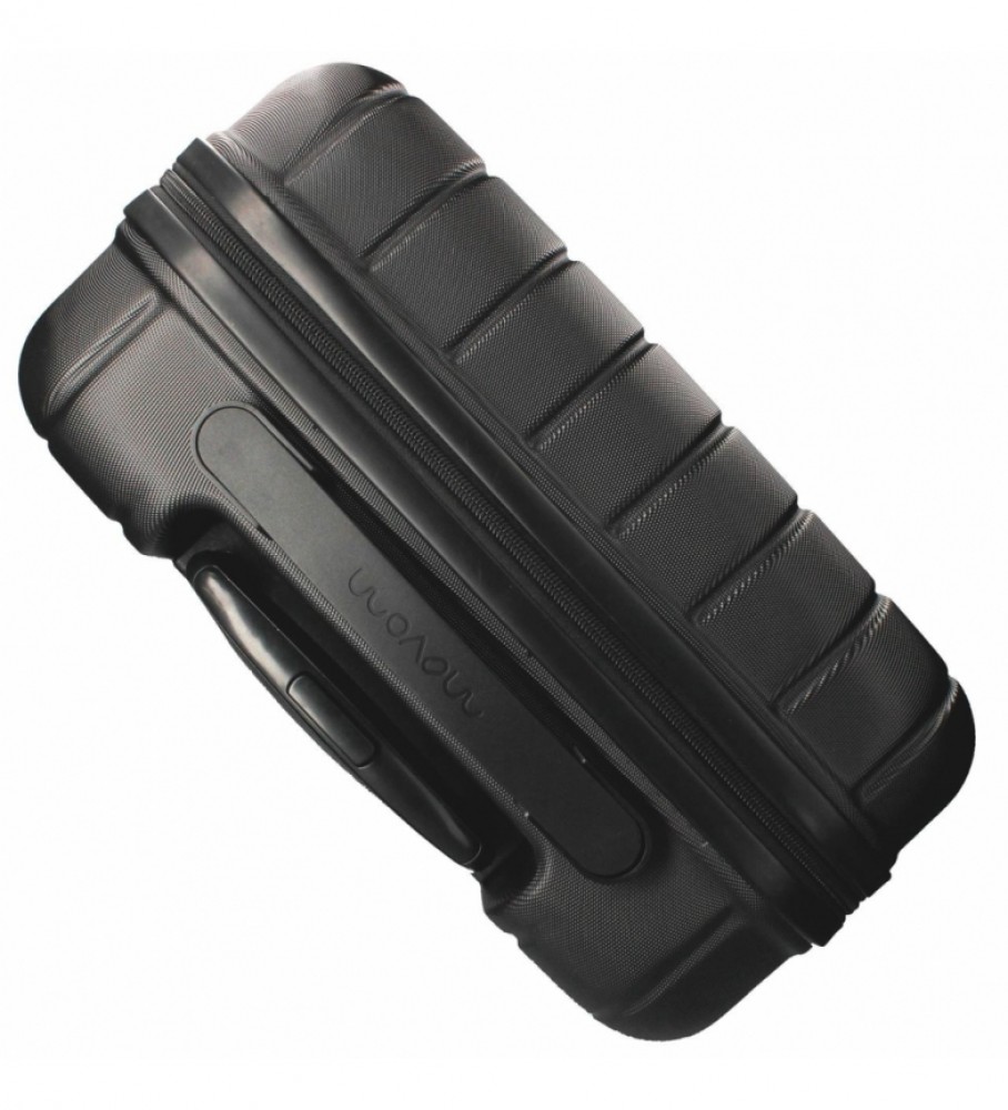 Conjunto de malas Movom Movom Wood Black - 38,5x55x20cm / 49x70x28cm -