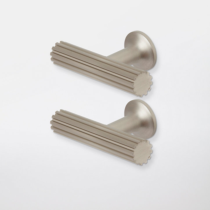Poignée de meuble de cuisine GoodHome Sumac Argent L. 6 cm, 2 pièces