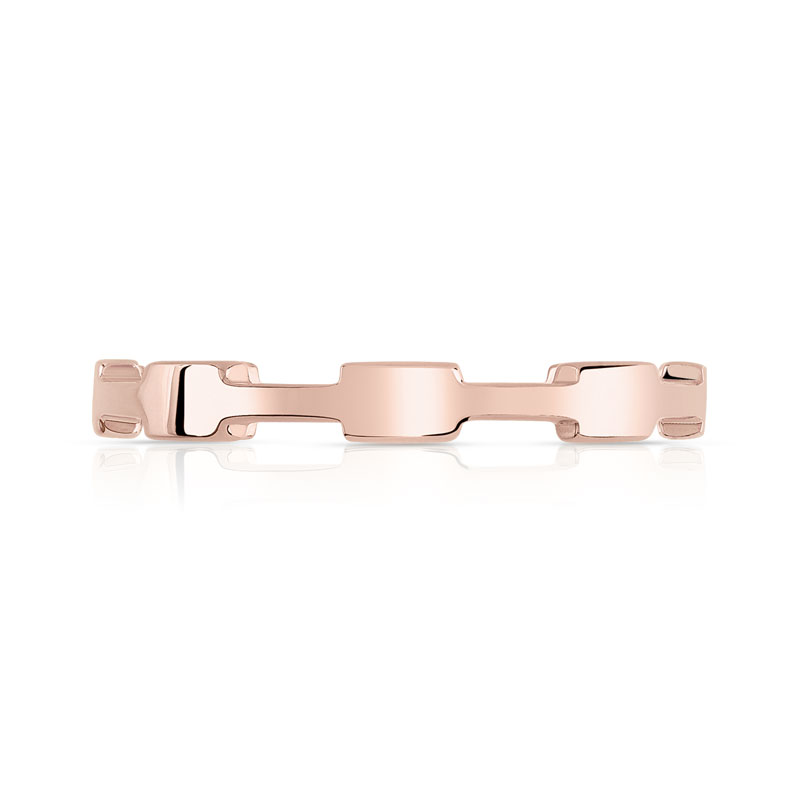 Bague or 375 rose