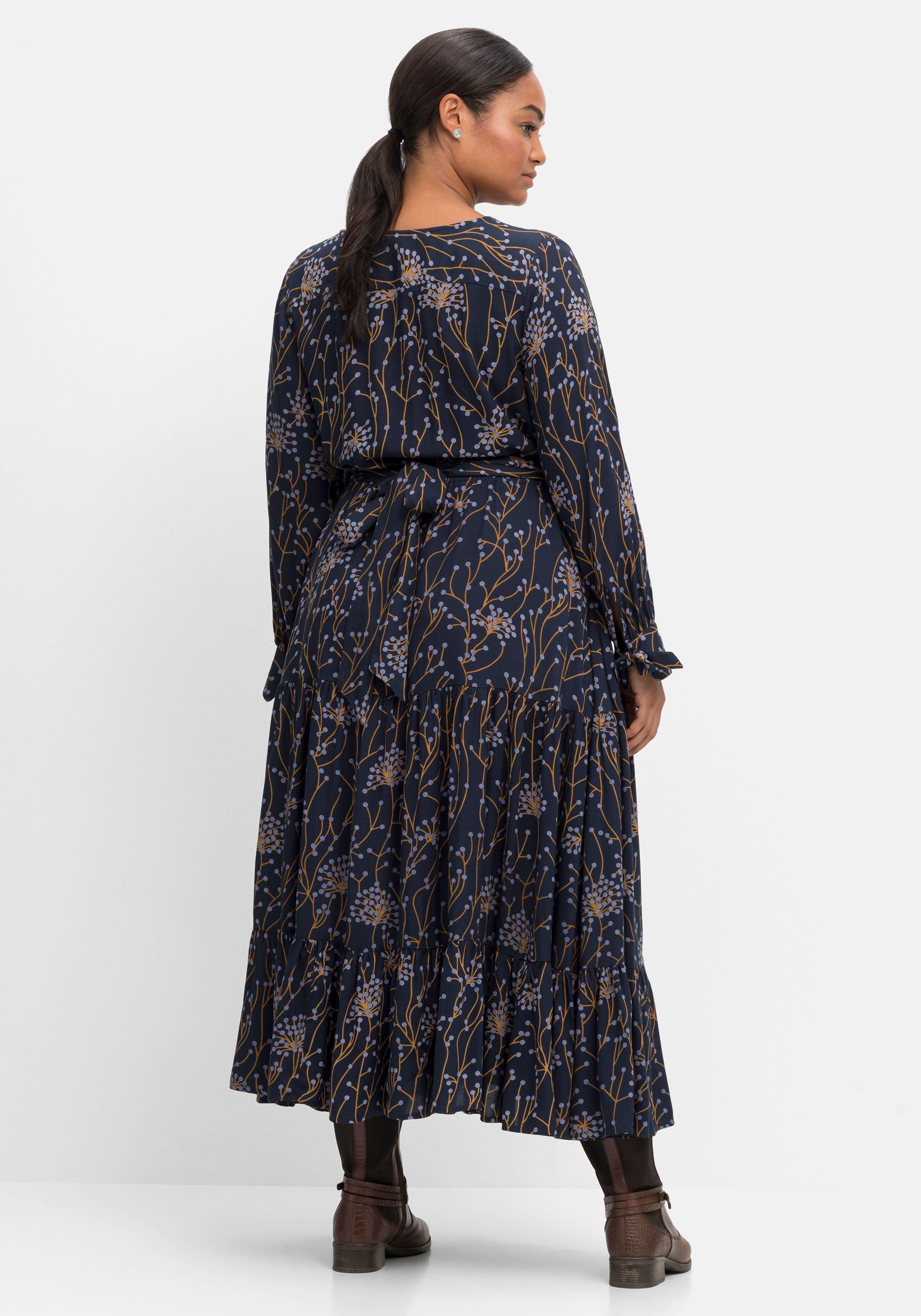 Maxikleid mit floralem Alloverdruck