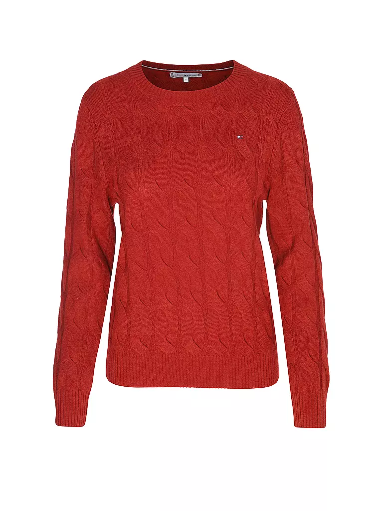 TOMMY HILFIGER Pullover rot