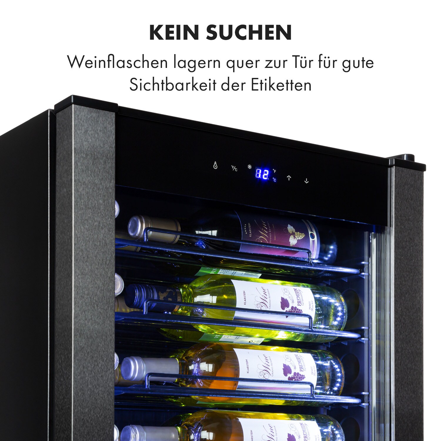 Vinomatica 36 Uno Weinkühlschrank 95l Touch-Bedienfeld 85W 4-18 °C