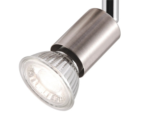 Enkelvoudige spot, Ø 8 cm, vernikkeld, geschikt voor GU10-fittingen tot 10 watt