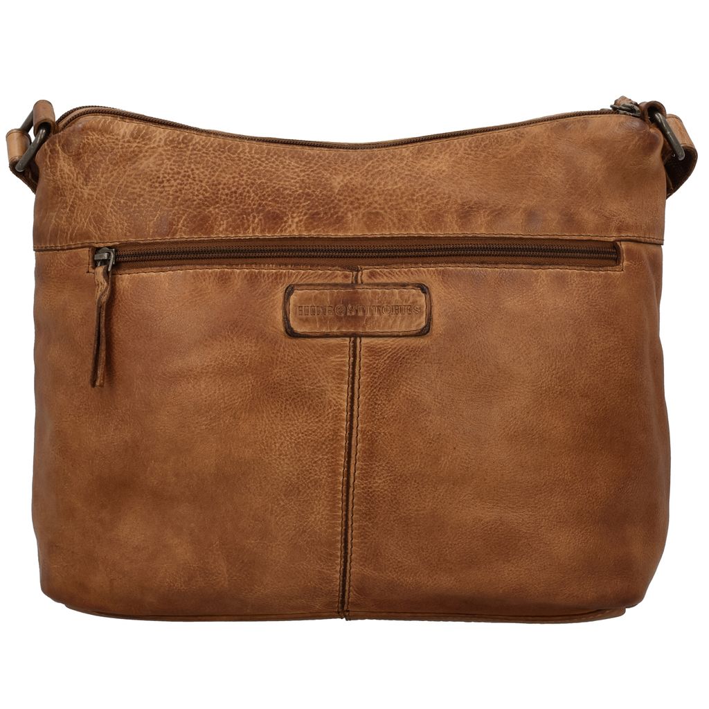 Hide & Stitches Paint Rock Crossbody Tas Cognac