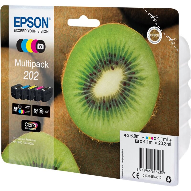 Epson Kiwi Multipack 5-colours 202 Claria Premium Ink