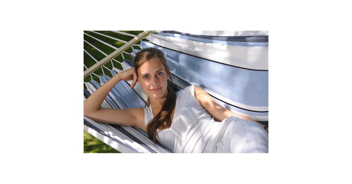 AmazonasSamba Marine hangmat  (Blauw/wit)