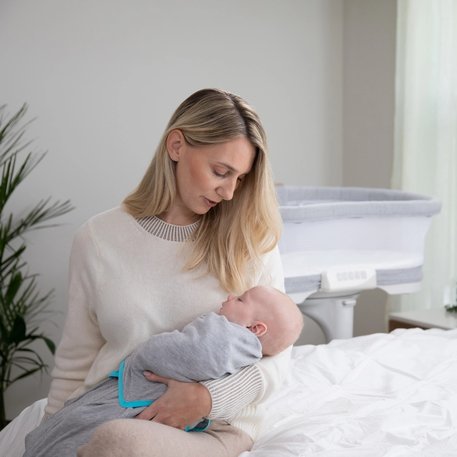 HALO® SleepSack® Ideal Temp Wickelschlafsack Heather GrayAqua
