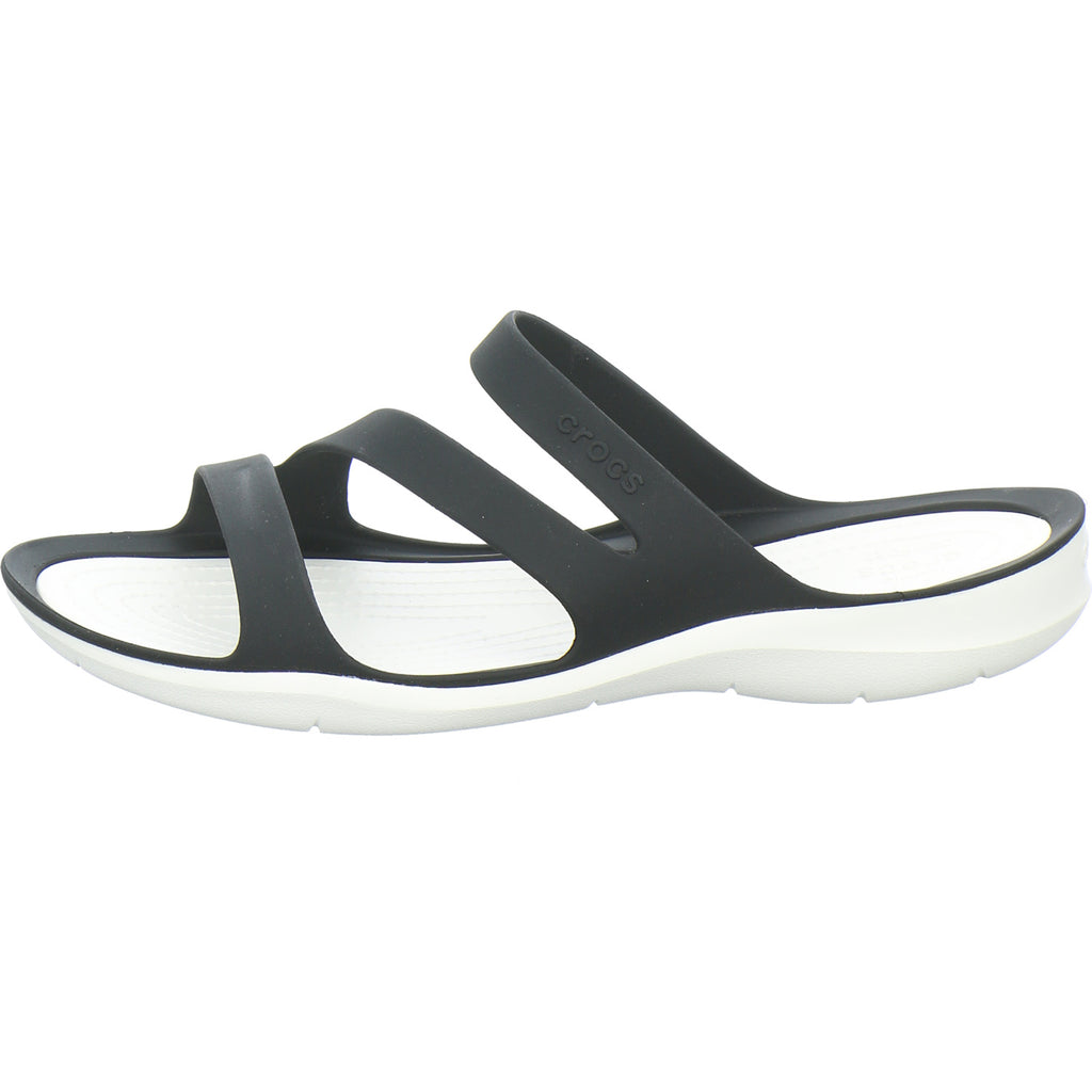 Crocs Pantoletten Damen Swiftwater Sandal W Schwarz