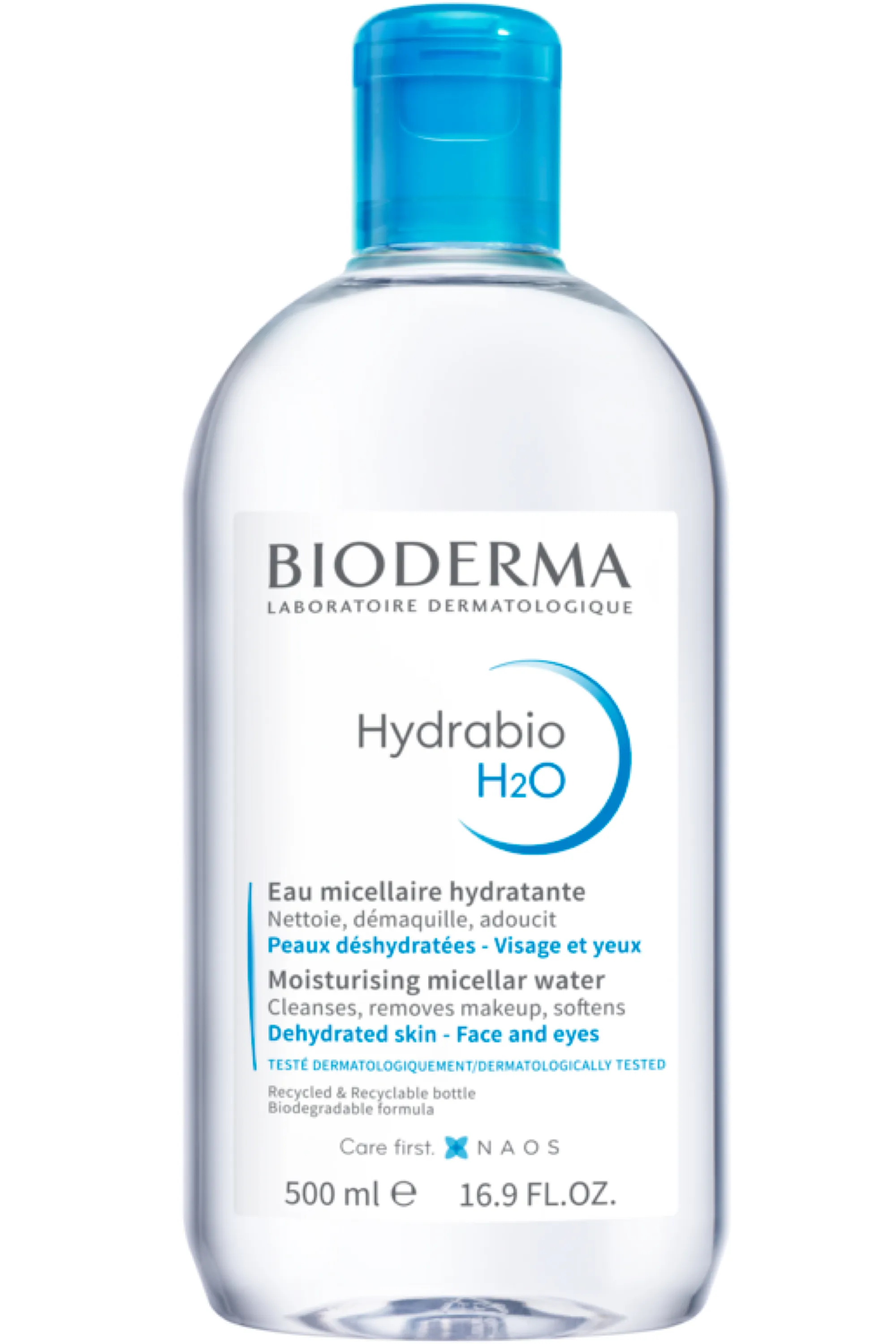 Bioderma Eau micellaire démaquillante hydratante Hydrabio H20