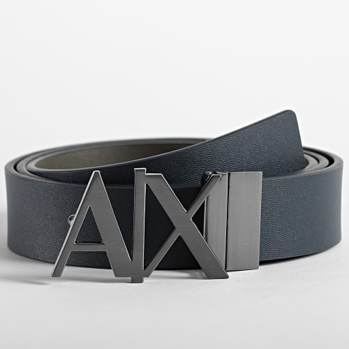 Ceinture Cuir Réversible 951017-CC505 Noir Gris