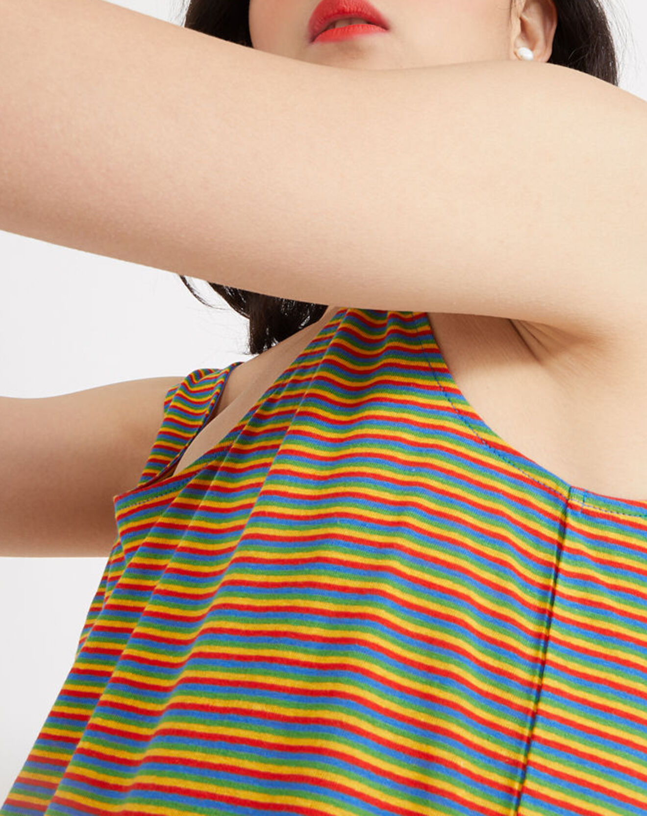 Galeries Lafayette Robe en Lin Nat multicolore