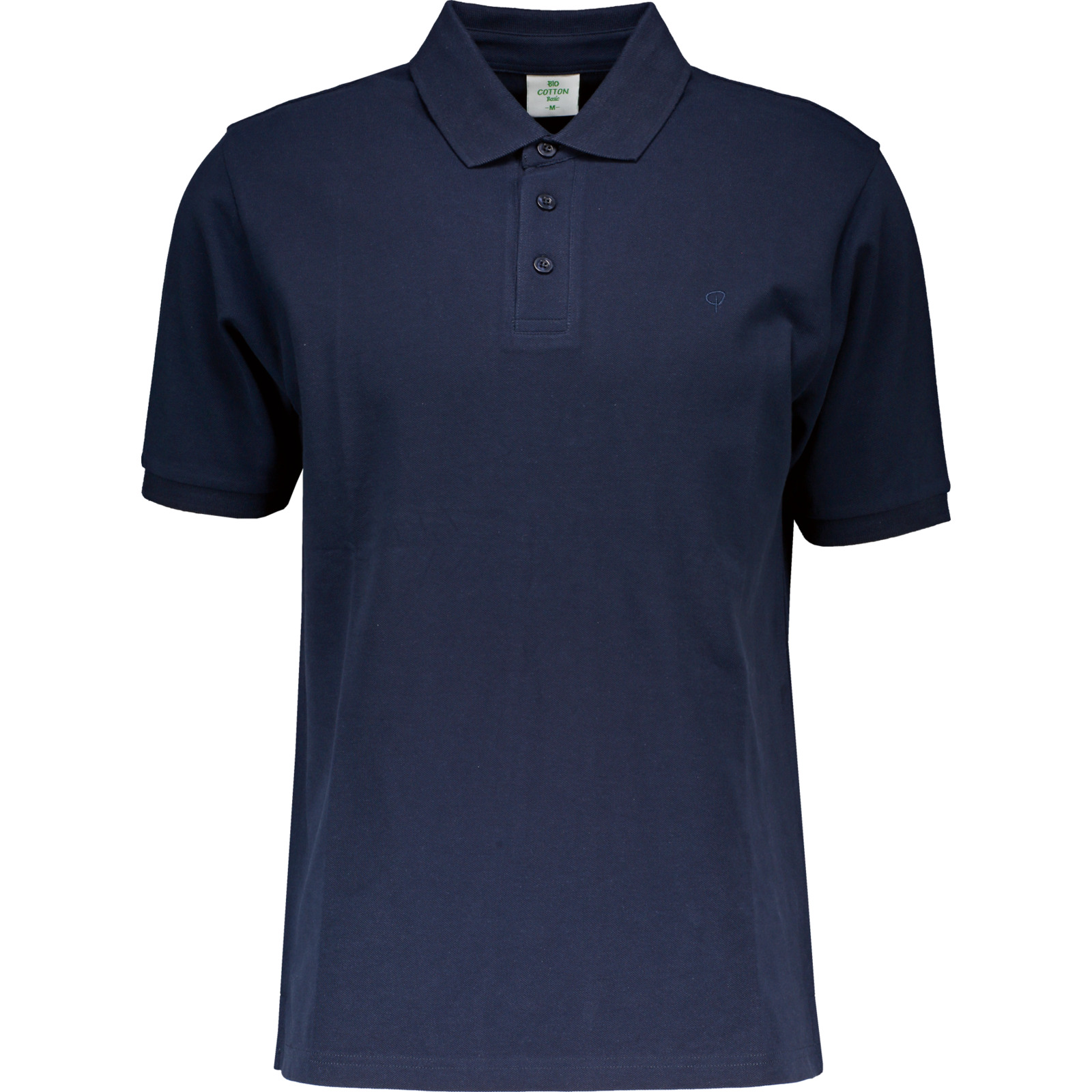Herren-Poloshirt Bio, navy