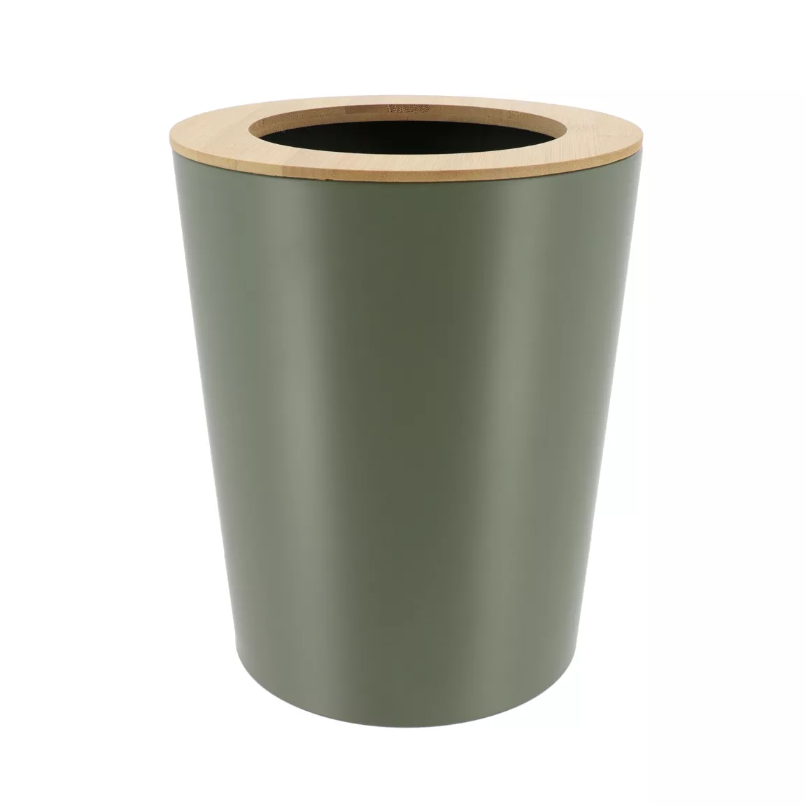 Poubelle salle de bain 5L Purebamboo Vert kaki
