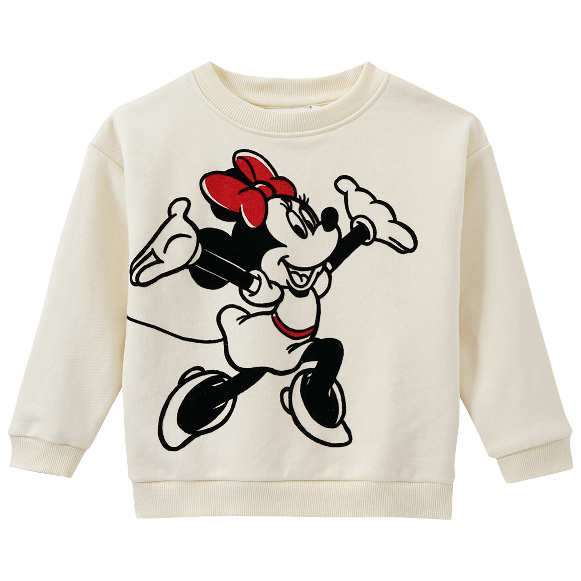 Topolino Minnie Maus Sweatshirt mit großem Print creme