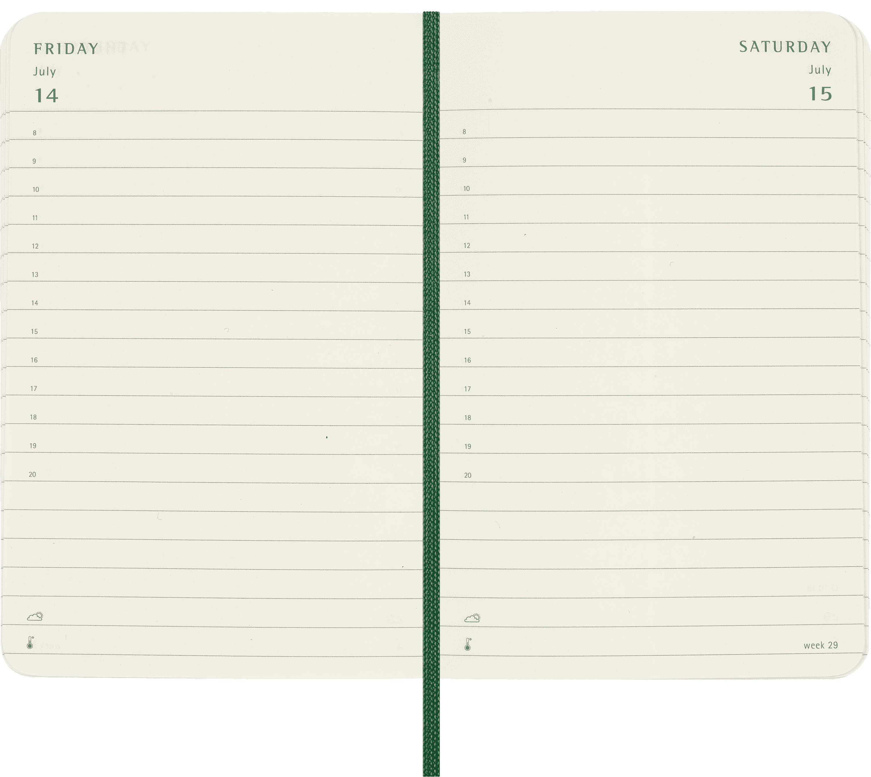 Classic Planner 2025 Pocket Daily, soft cover, 12 months
