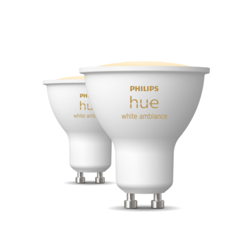 Philips Hue spot - warm tot koelwit licht 4.2W  - 2 spots - GU10