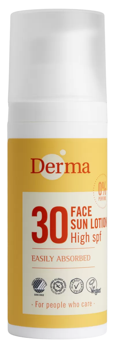 Derma Ansigtssolcreme SPF30 - 50 ml.