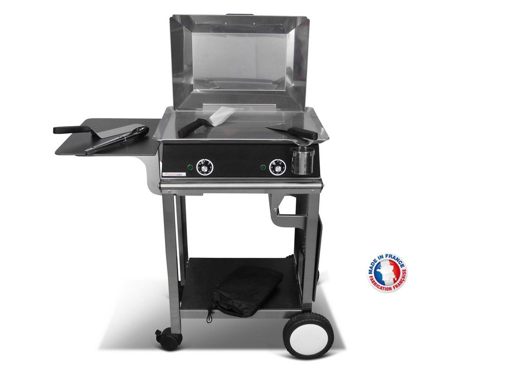 Pack plancha électrique PlanchaElec Classic 600 Carbon - Chariot Rivol