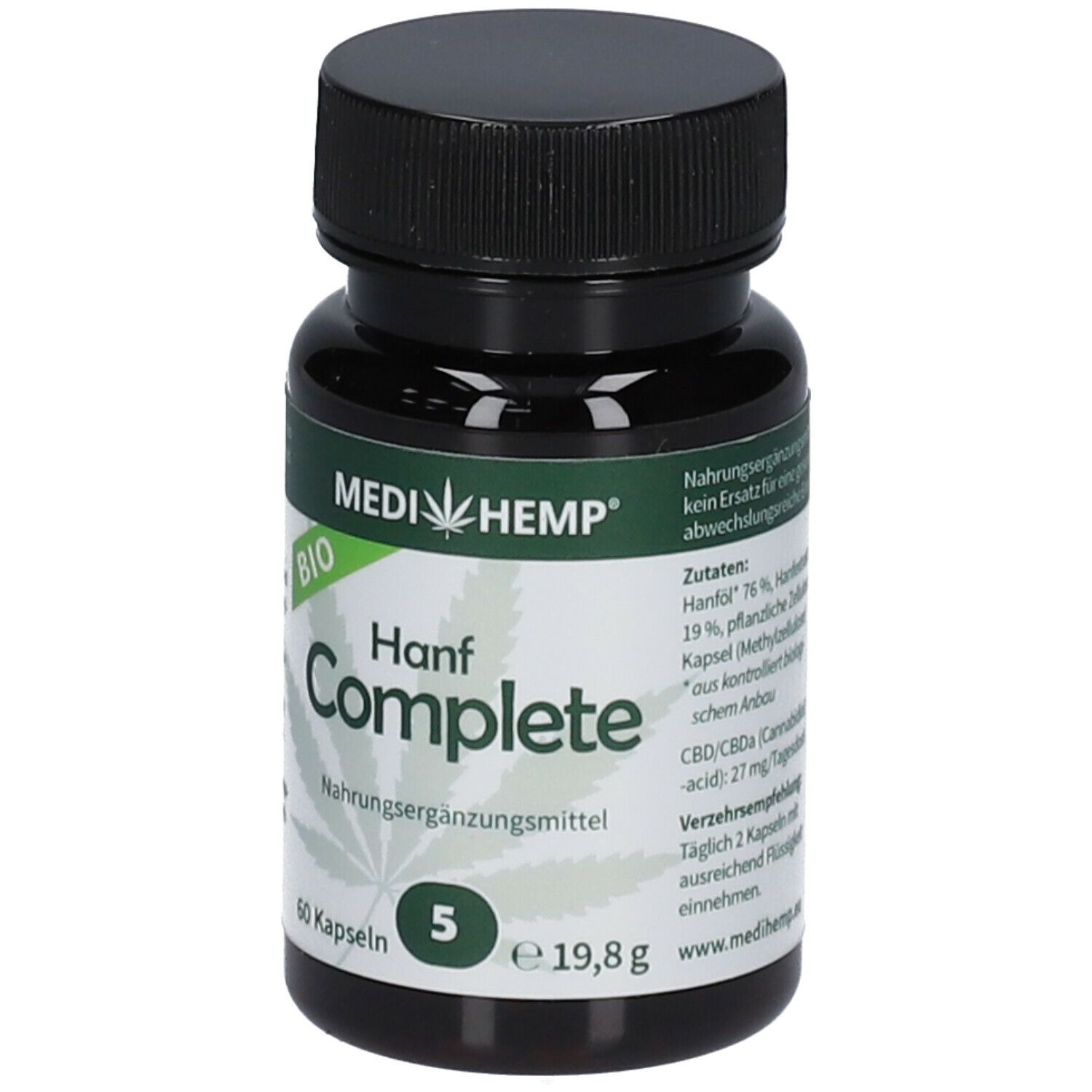 Medihemp Hanf Complete Kapseln 5% Medihemp