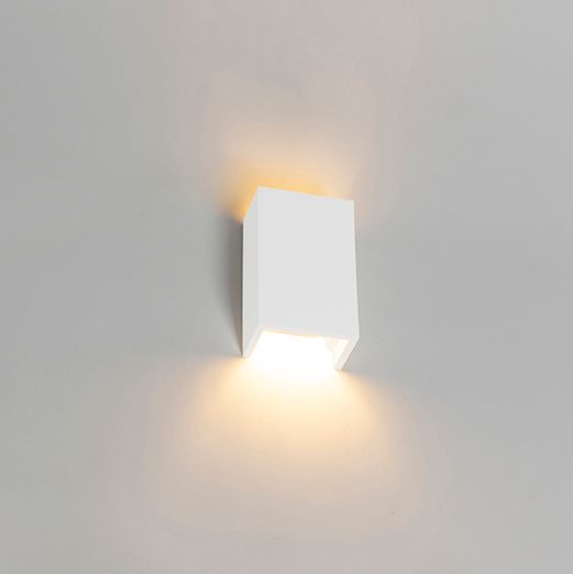 Moderne wandlamp wit rechthoekig - Colja Novo