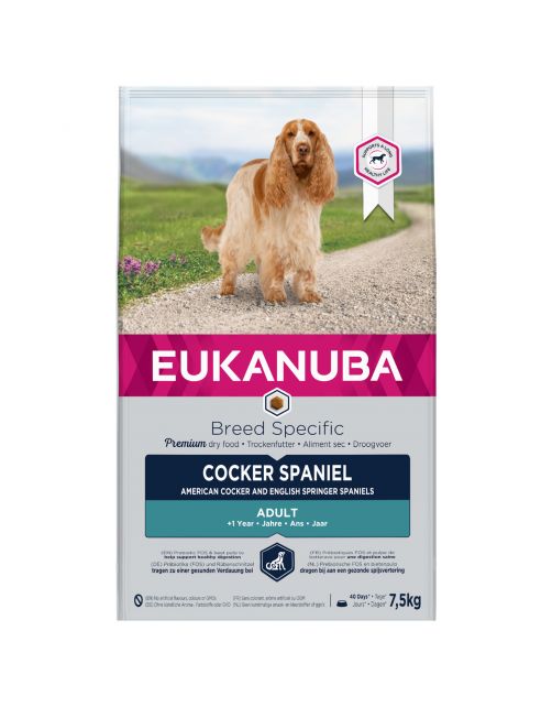 Eukanuba Adult Cocker Spaniel - Hondenvoer - Kip 7.5 kg