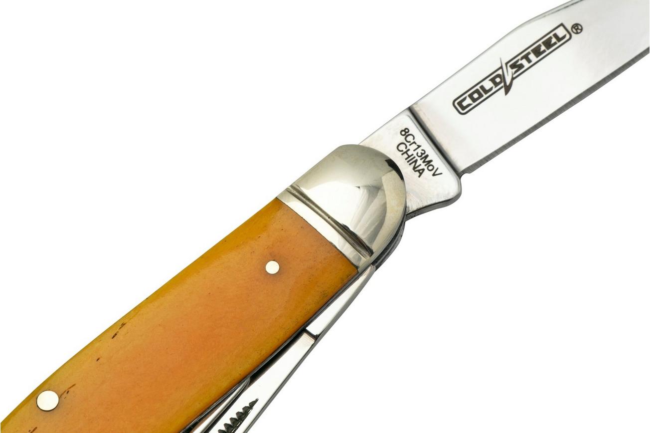 Cold Steel Gentleman's Stockman FL-GSTKM-Y, Yellow Bone, zakmes
