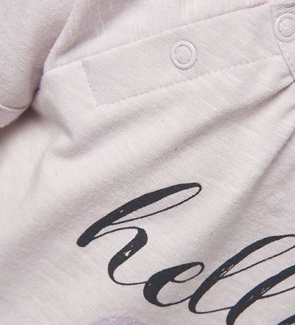 Hummel T-Shirt - HMLKaya - Helles Lavendel m. Text