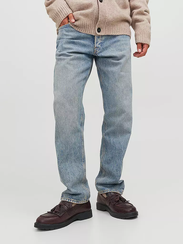 JACK & JONES Jeans Relaxed Fit JJICHRIS hellblau