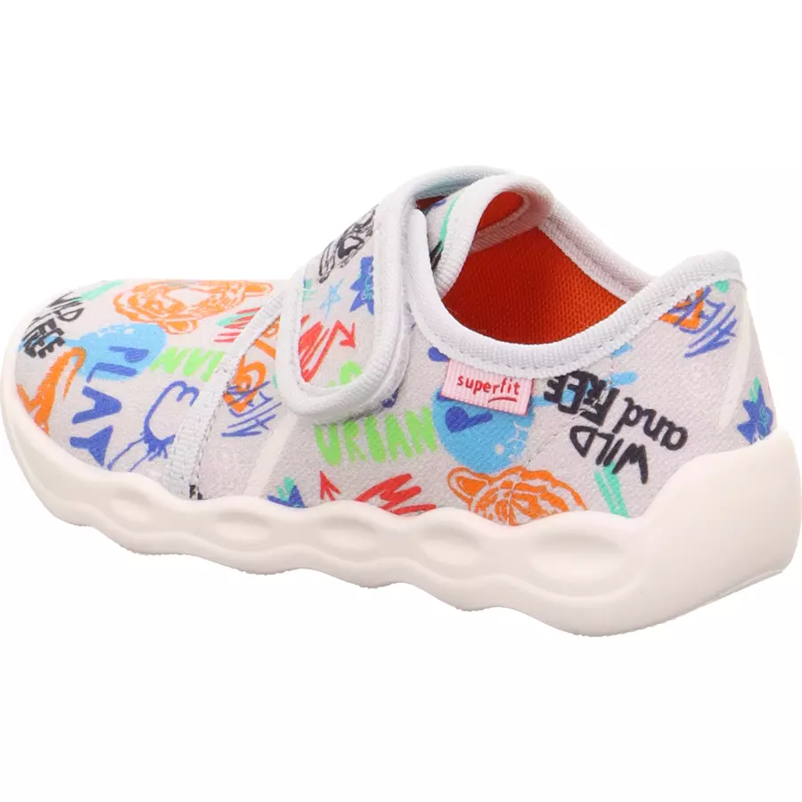 superfit Hausschuh Bubble hellgrau
