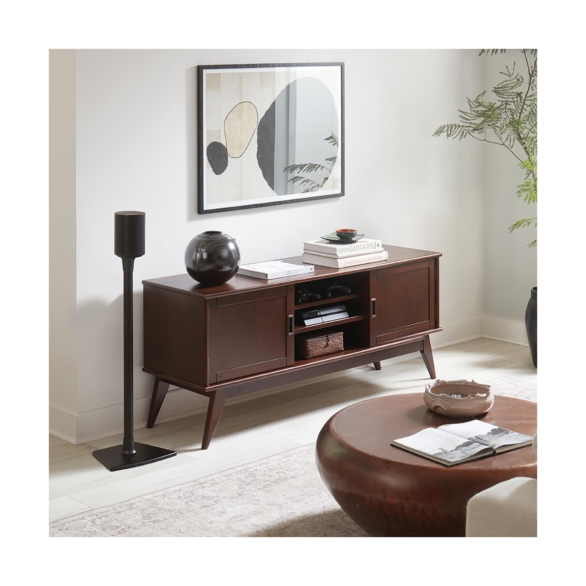 SANUS Gulvstativ for Sonos Era 100 Single Svart