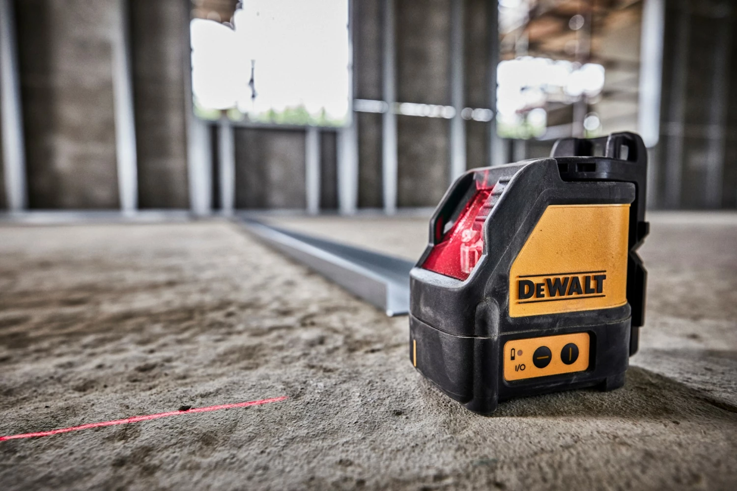 DeWALT DW088KD zelfnivellerende kruis lijnlaser in koffer (DW088K) & ontvanger (DE0892) - 2 lijnen - 50m