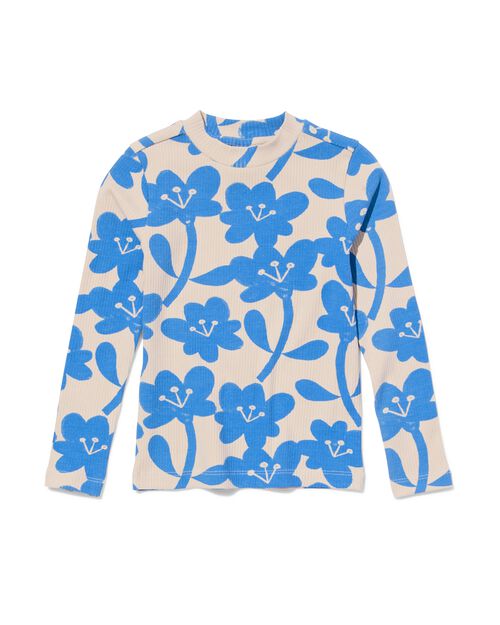 t-shirt enfant côtelé bleu