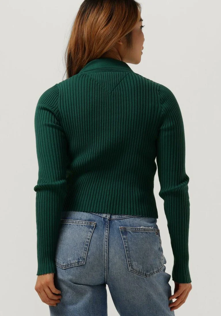 TOMMY JEANS groene tommy jeans trui sweaters half zipp