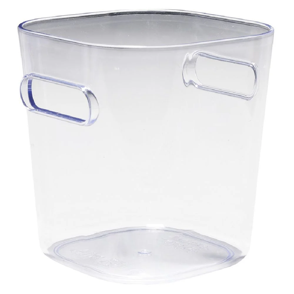 Bac de rangement transparent avec poignée