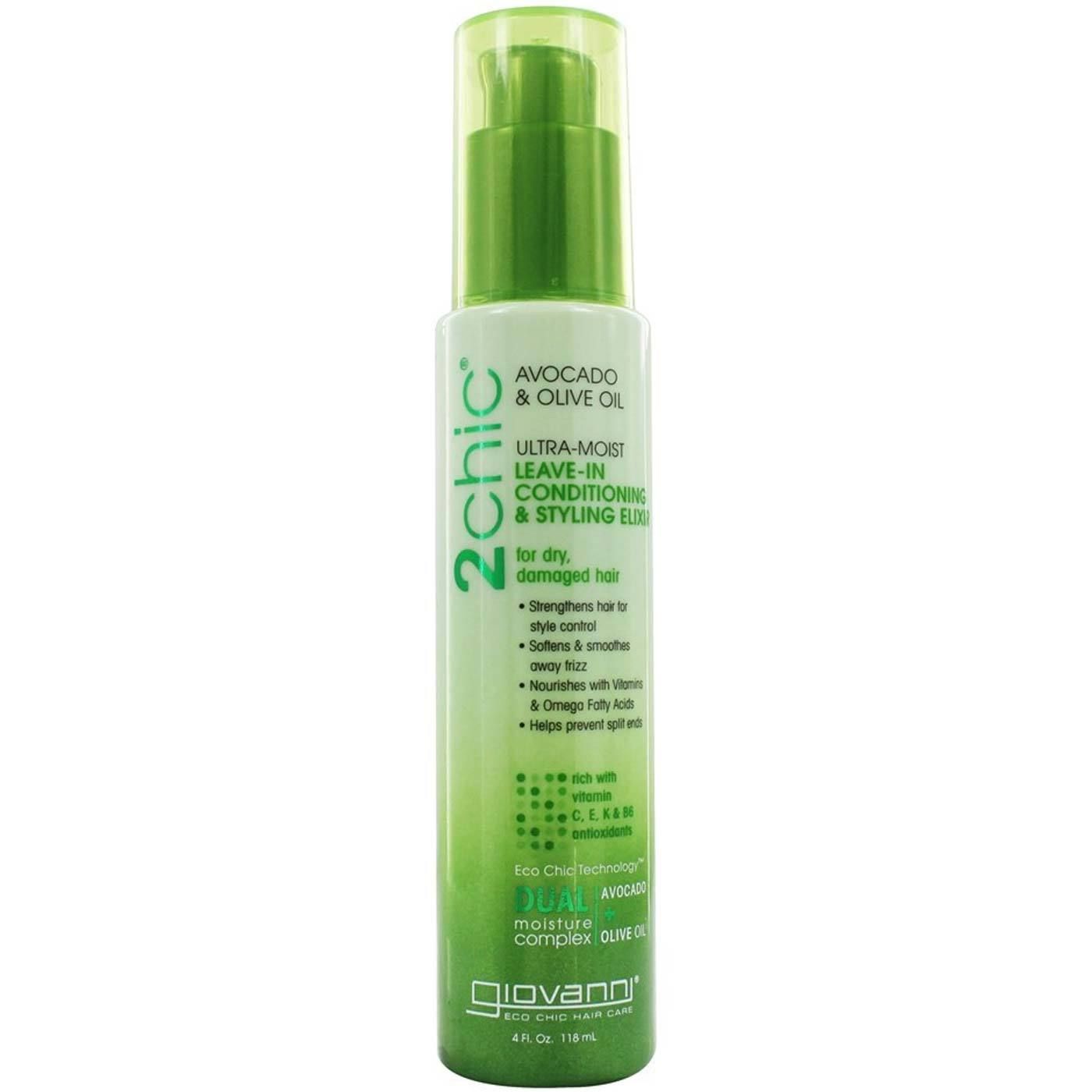 Giovanni 2chic Ultra Moist Leave-In Conditioning & Styling Elixir Avocado & Olive Oil
