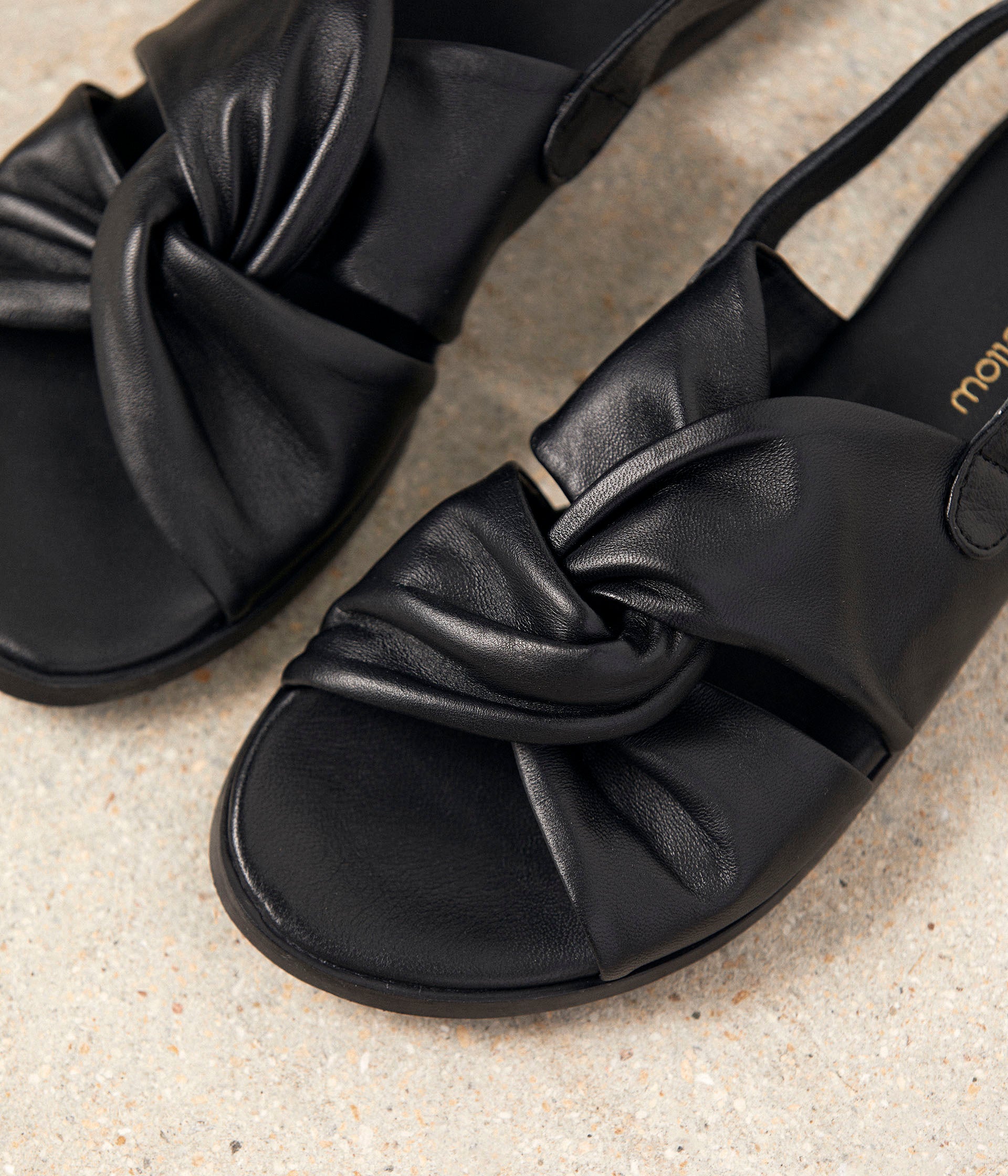 Sandales noires Hazel
