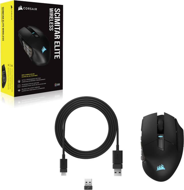 Corsair Scimitar Elite trådløs gaming mus