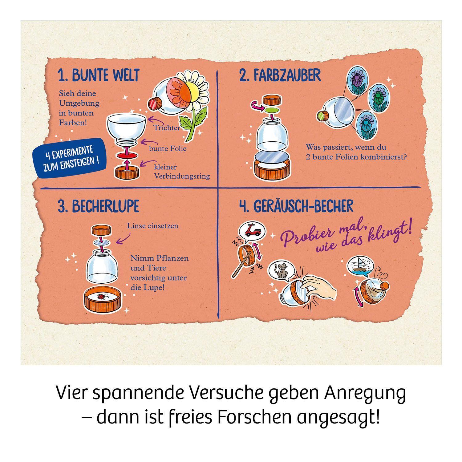 Experimentier-Set – Erstes Lernen: Lupen-Becher
