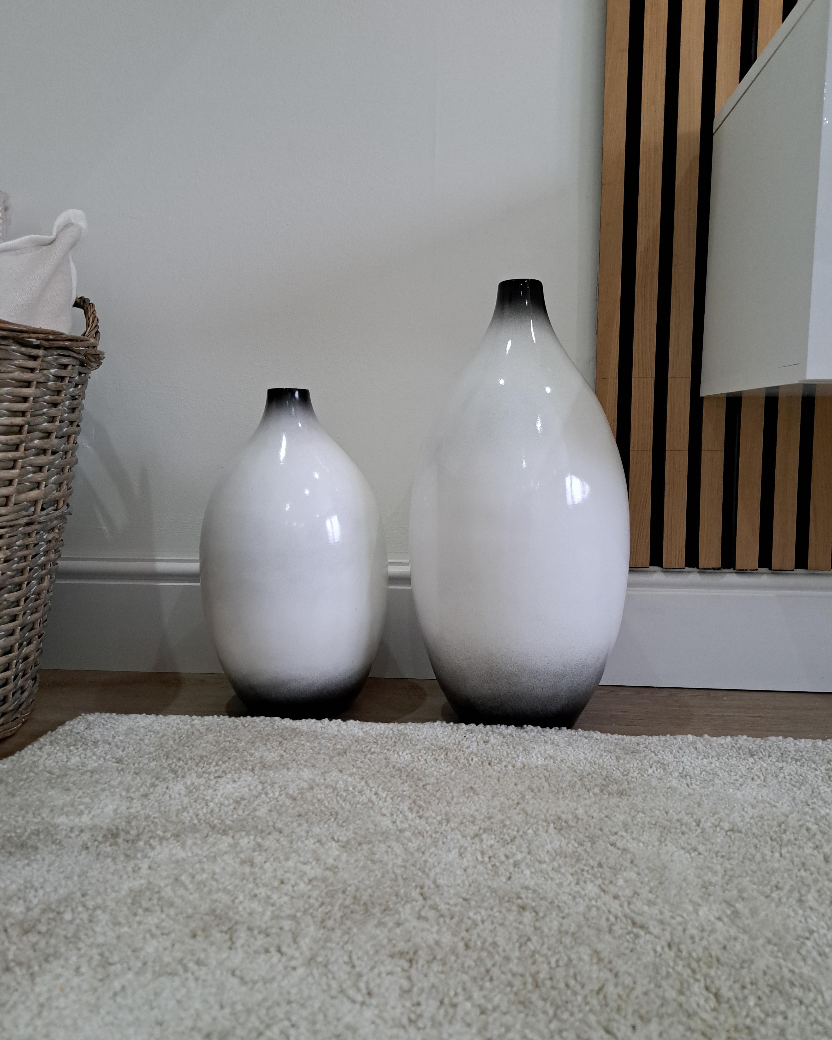 Decoratieve vaas BAEZA Keramiek 46 cm Wit