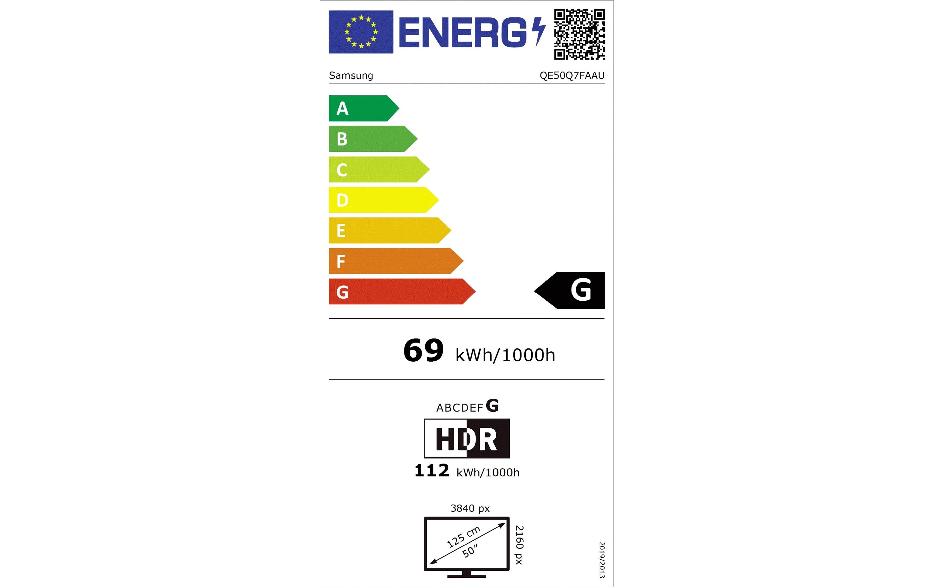 TV QE50Q7F 50'' Q7F QLED 4K AI TV, 2025<br>60 Hz, 4K (3.840 x 2.160), Q4 AI Gen1 Processor, 20W 2CH