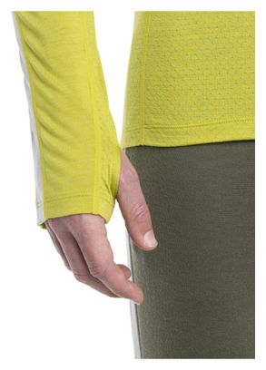 Sous-Maillot Manches Longues Icebreaker Merinos 125 ZoneKnit Jaune